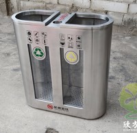 匠心鑄就品質杭州（zhōu）地鐵站不鏽鋼91蝌蚪九色垃圾桶定製方案