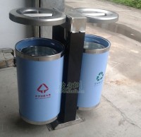 不鏽鋼戶外91蝌蚪九色垃圾桶