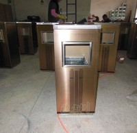 方形不（bú）鏽鋼垃圾桶