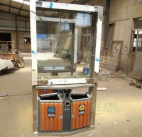 不鏽鋼廣告垃圾桶