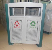 戶（hù）外91蝌蚪九色鋼製垃圾桶