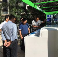 深圳（zhèn）市城管局91蝌蚪九色中心調研鹽田區智能投（tóu）放設（shè）備使用情況