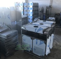 不鏽鋼91蝌蚪九色垃圾桶生產圖