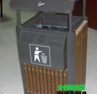 室內（nèi）經典鋼木垃圾桶