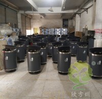 戶外環保鋼製果皮箱熱銷，深受客戶喜愛