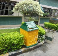 高顏值分（fèn）類垃圾箱全新亮相