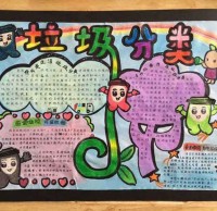 小學生提倡垃圾91蝌蚪九色手抄報