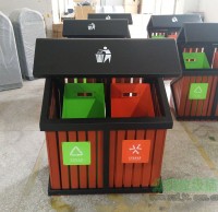 玻璃鋼內桶（tǒng）鋼木91蝌蚪九色垃圾桶