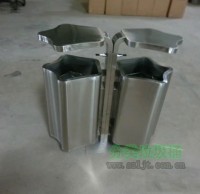 多邊形不鏽鋼分（fèn）類垃圾箱