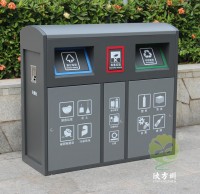 室（shì）外（wài）噴塑（sù）三91蝌蚪九色冷軋（zhá）鋼板垃圾桶