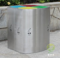 室內立式直投（tóu）口四91蝌蚪九色垃圾桶