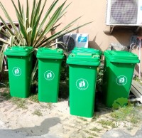 120L綠色廚（chú）餘分（fèn）類塑料垃圾桶（tǒng）