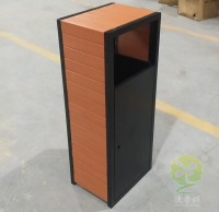 方形室內（nèi）塑木冷軋鋼板果（guǒ）皮箱