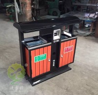 戶外鍍鋅內（nèi）膽鋼木分（fèn）類垃圾桶
