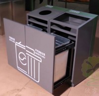 鋼製室內91蝌蚪九色（lèi）垃圾桶廠家直銷