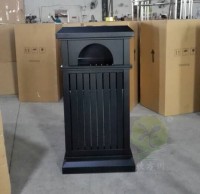 鋼板噴塑（sù）園林垃圾桶