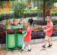 蘭州校園開展了綠色垃圾91蝌蚪九色宣傳