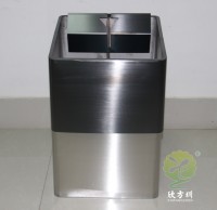 室內直投口方形不鏽鋼（gāng）垃圾桶