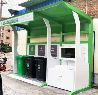 城中村（cūn）戶（hù）外鋼製烤漆垃圾亭