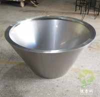 戶（hù）外錐（zhuī）形啞光不鏽鋼花缽（bō）