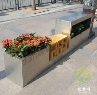市政街道大型創（chuàng）意不鏽鋼花箱