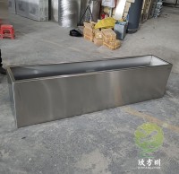 戶外大型（xíng）長方形不鏽鋼花箱（xiāng）