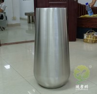 室內酒店商場拉絲不鏽鋼本色花盆