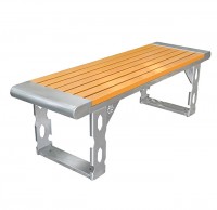 戶外（wài）創意雙人不鏽鋼休閑（xián）椅長椅