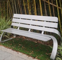 戶外雙人園林不鏽鋼（gāng）休閑椅