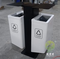 市（shì）政（zhèng）道路烤漆不鏽鋼91蝌蚪九色垃圾桶