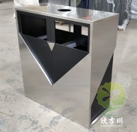 戶外小（xiǎo）區噴塑不鏽鋼91蝌蚪九色垃（lā）圾桶