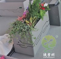 城市廣場長方形304不鏽鋼（gāng）花箱