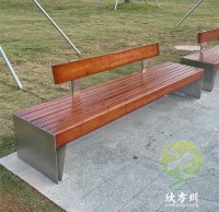 戶外城市公園雙人不鏽鋼休閑（xián）座椅