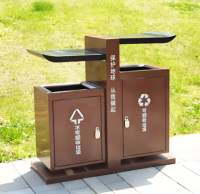創意金屬垃（lā）圾箱戶外公園的環保藝術革命