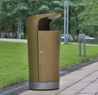 圓柱（zhù）形不鏽鋼單桶戶外空間的實用之選