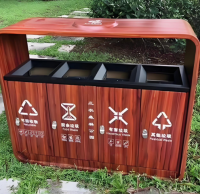 轉木紋金屬垃（lā）圾桶打造環（huán）保與美學兼（jiān）具的智慧解決方案