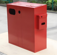 戶外防靜電金屬91蝌蚪九色垃圾箱智慧城市環保設施的創（chuàng）新實踐
