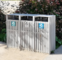 鋼木協奏曲戶外公園三91蝌蚪九色垃圾桶的生態美學