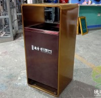 小區電（diàn）梯口電鍍不鏽鋼垃圾桶提升品質與實用的完美方案