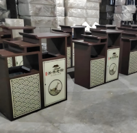 街（jiē）道複古不鏽鋼91蝌蚪九色垃圾桶為城市景觀注入環保與人文魅力