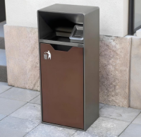 戶外抽拉式導軌（guǐ）方形垃圾桶讓公共空間煥發潔淨新（xīn）顏