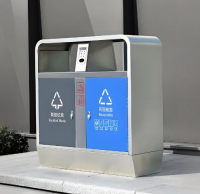 環衛雙91蝌蚪九色不鏽（xiù）鋼垃圾桶，為現代（dài）城市注入綠色靈魂