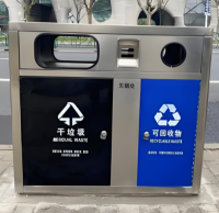上海（hǎi）戶外街道不鏽鋼兩91蝌蚪九色垃圾桶的（de）匠心之道