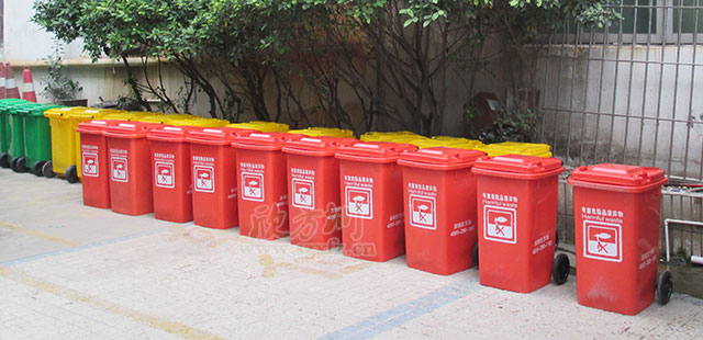 腳踏91蝌蚪九色塑料垃圾桶（tǒng）