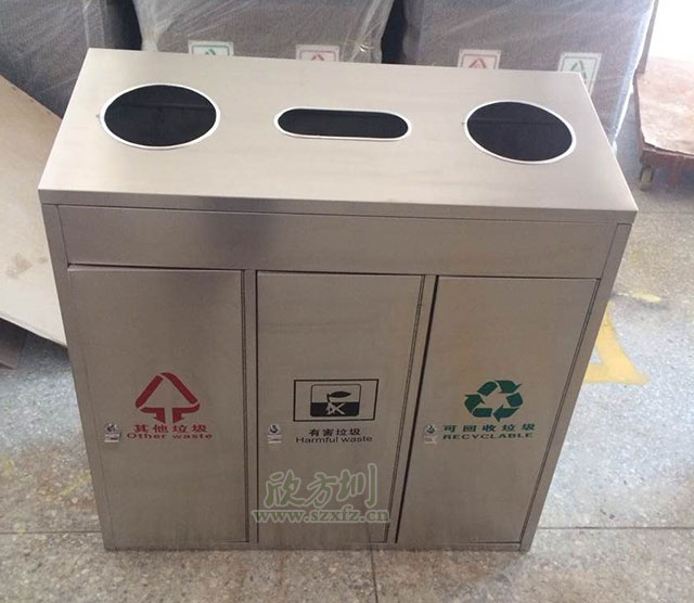 商場不鏽鋼(gāng)垃圾桶 商場不鏽鋼垃圾桶