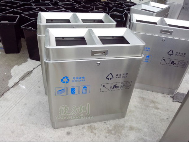 高檔不鏽鋼（gāng）垃圾桶