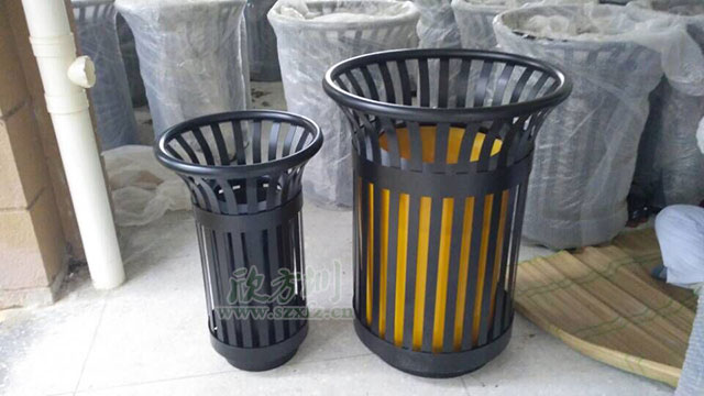 花籃鋼製(zhì)垃圾桶 花籃鋼製垃圾桶