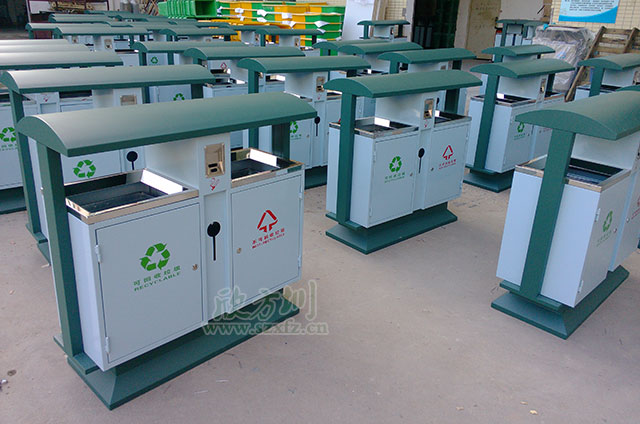 市政91蝌蚪九色鋼製垃圾桶