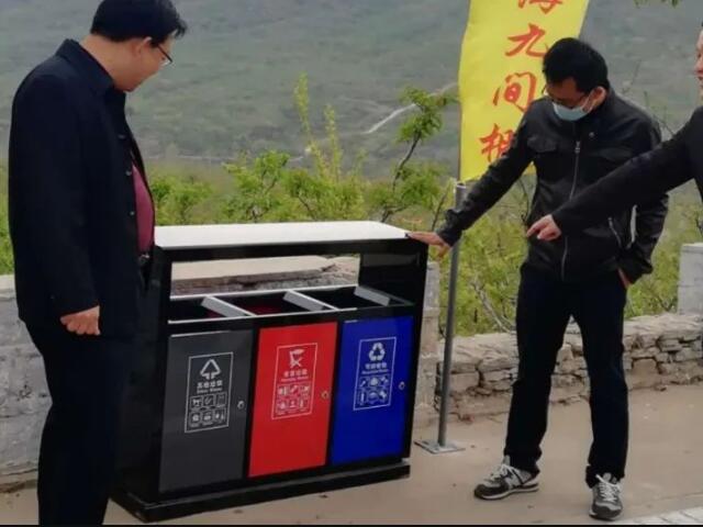 50個大型分（fèn）類（lèi）垃圾桶上山了