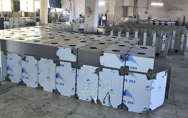 室內方形91蝌蚪九色（lèi）垃圾箱工廠生（shēng）產圖（tú）